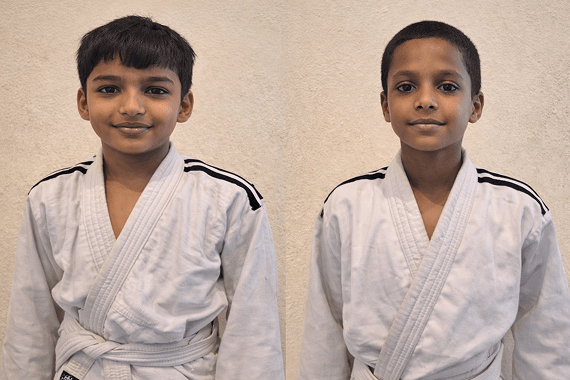 A Saharsh  & P Suhas Class 7 won bronze medal and silver medal respectively in the Zonal level Judo Tournament