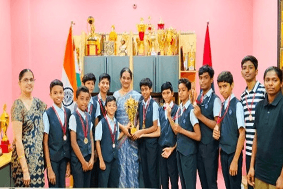 The Under-14 Boys and Girls Kho-Kho Team won the SGFI Finals, bringing great honour to the institution.