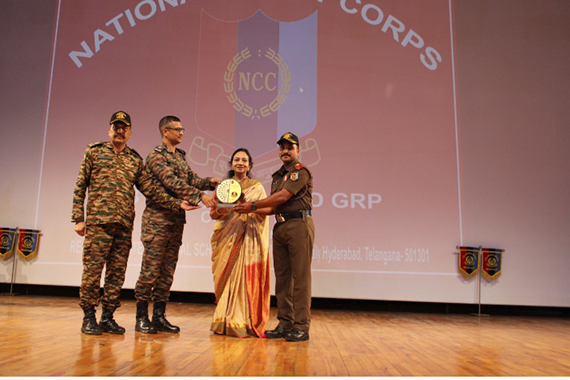 Mr. Koteswara Rao ,NCC master received best ANO appreciation award at NCC camp.