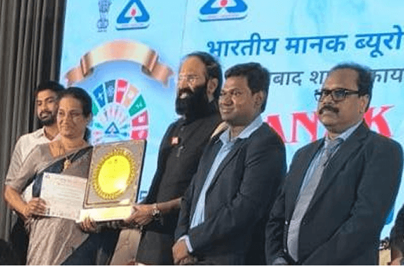 Our school was honored with the prestigious Best Performing BIS Club Award on World Standards Day. The award was presented by Sri. Utham Kumar Reddy, Minister for Irrigation, Food and Civil Supplies, Government of Telangana—a testament to our commitment to quality standards